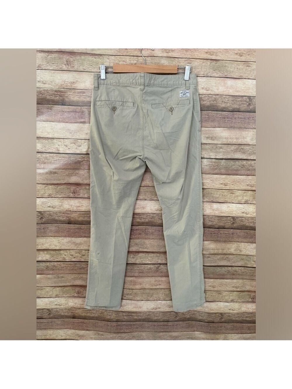 Vans Authentic Men’s Chino Pants Khaki Beige Size 30 Lightweight Straight Slim